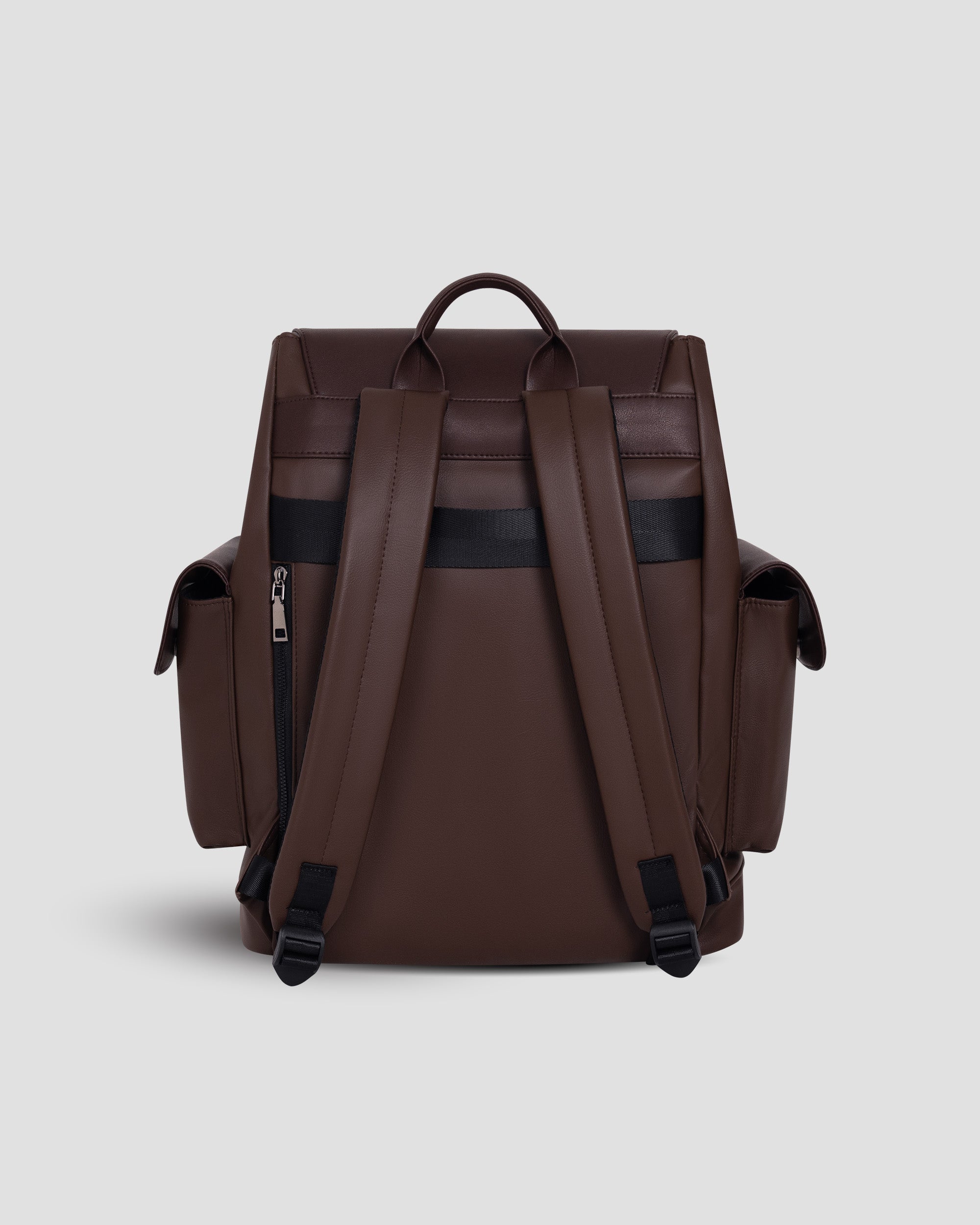 Heritage Leather Rucksack Large - Dark Brown