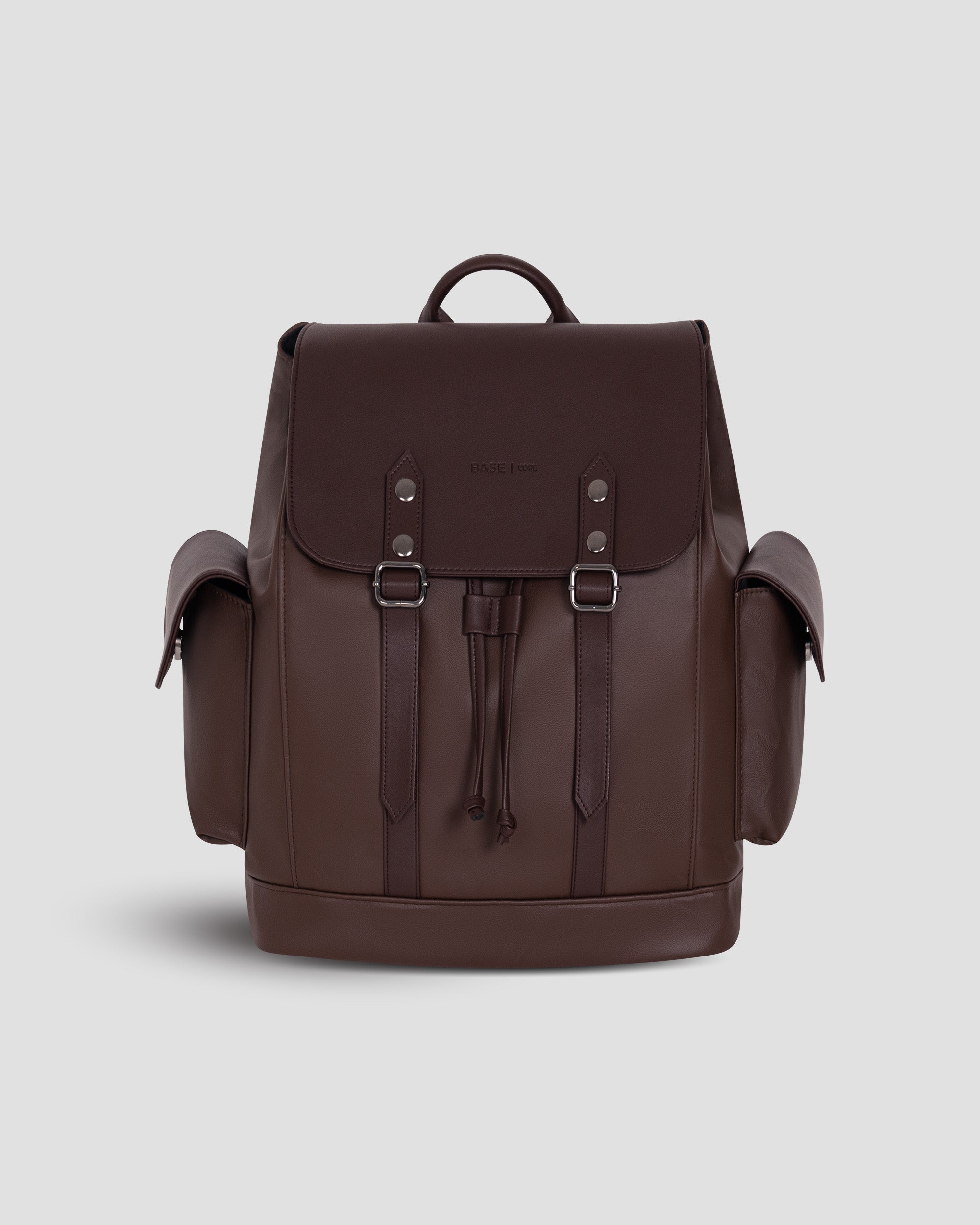 Heritage Leather Rucksack Large - Dark Brown