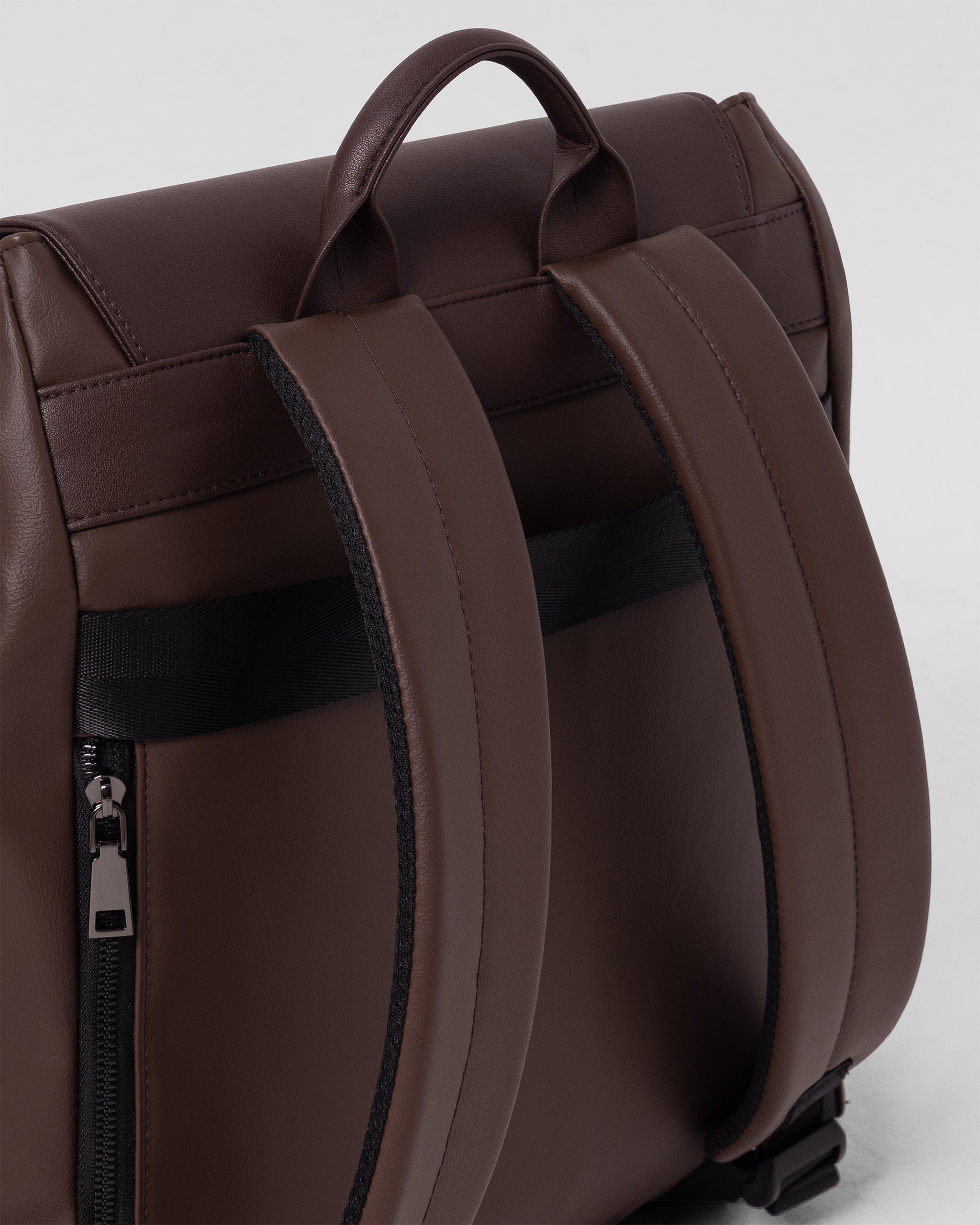 Heritage Leather Rucksack Large - Dark Brown