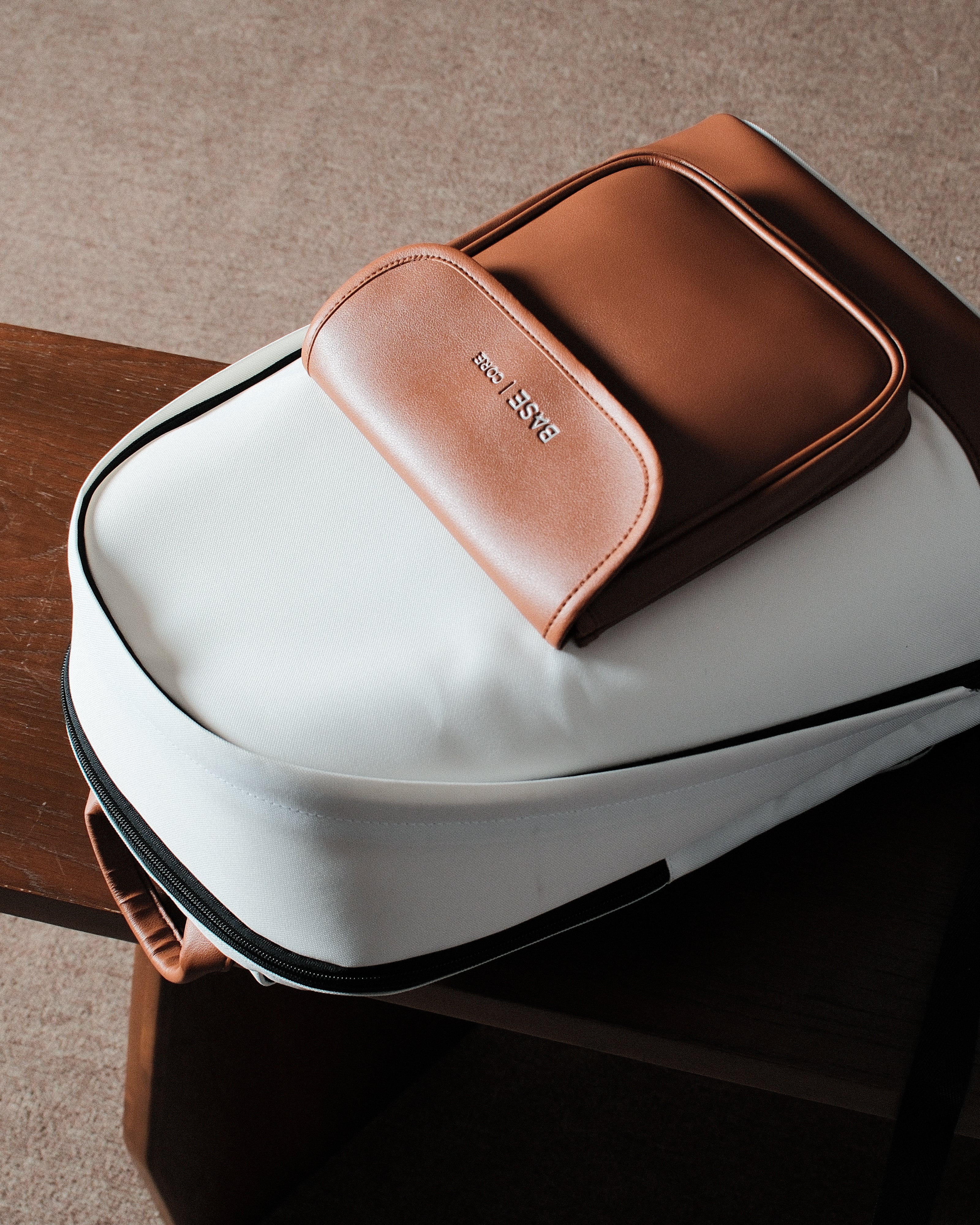 Envelope Sculpt Backpack Large - Saddle Brown