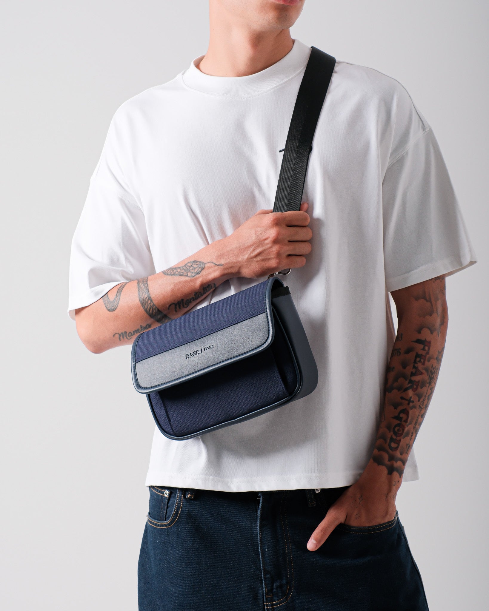 Core Flap Crossbody - Navy